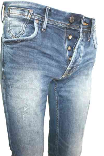 JACK & JONES  TIM LEON SC 256 INDIGO KNIT